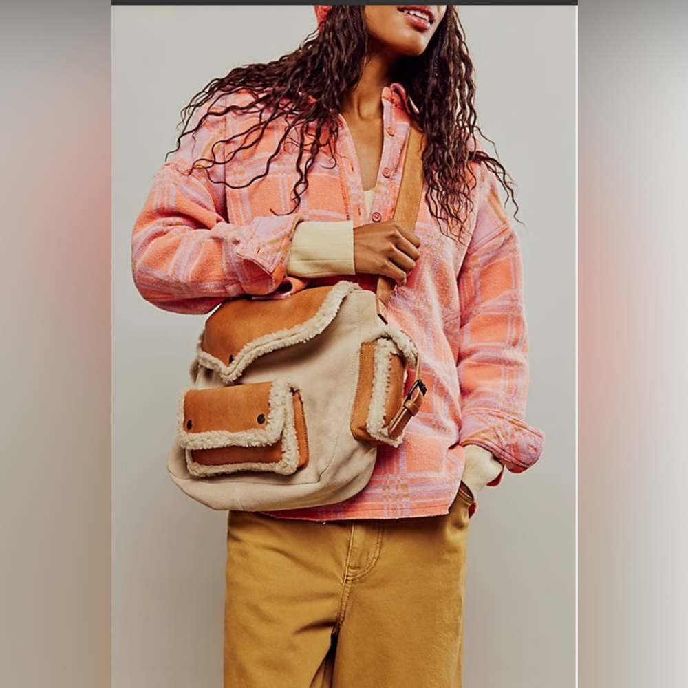 Free People Durango Messenger Bag in Dune